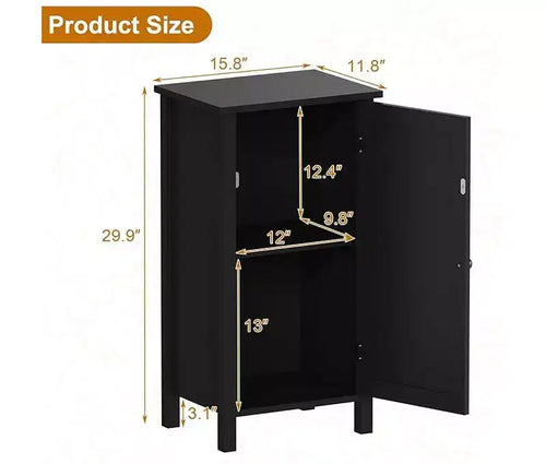 16 Inch Rattan Nightstand with Drawer, Bedside Table for Bedroom - Sturdy Legs & Wood Top