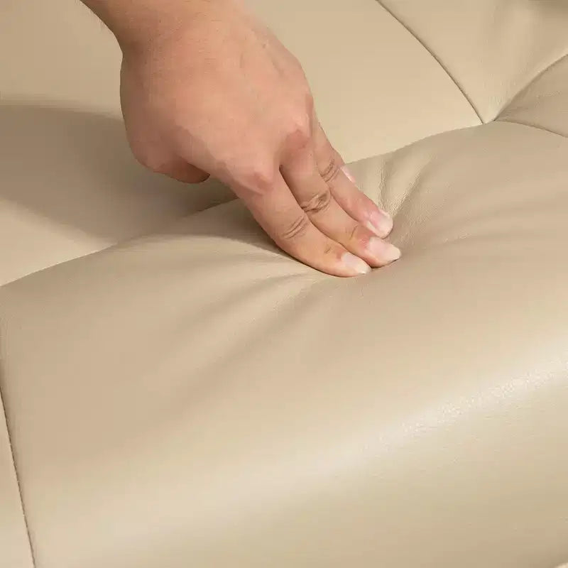 Faux Leather Swivel Recliner with Footrest, 145° Recline and 360° Swivel, for Living Room