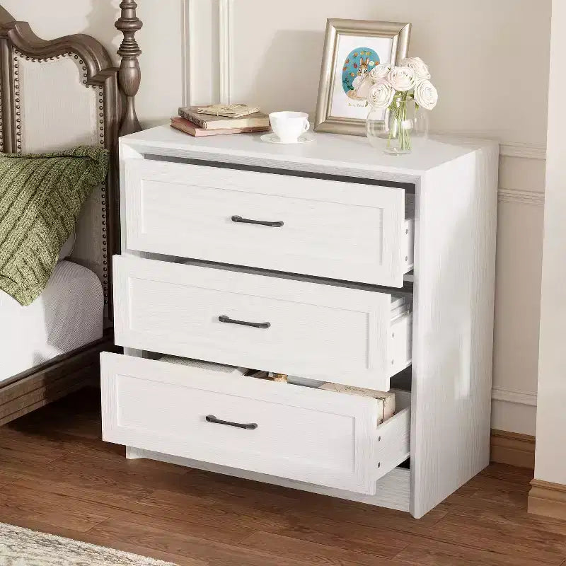 5-Drawer Dresser with Mirror and Jewelry Tray, Bedroom Storage Chest of Drawers
