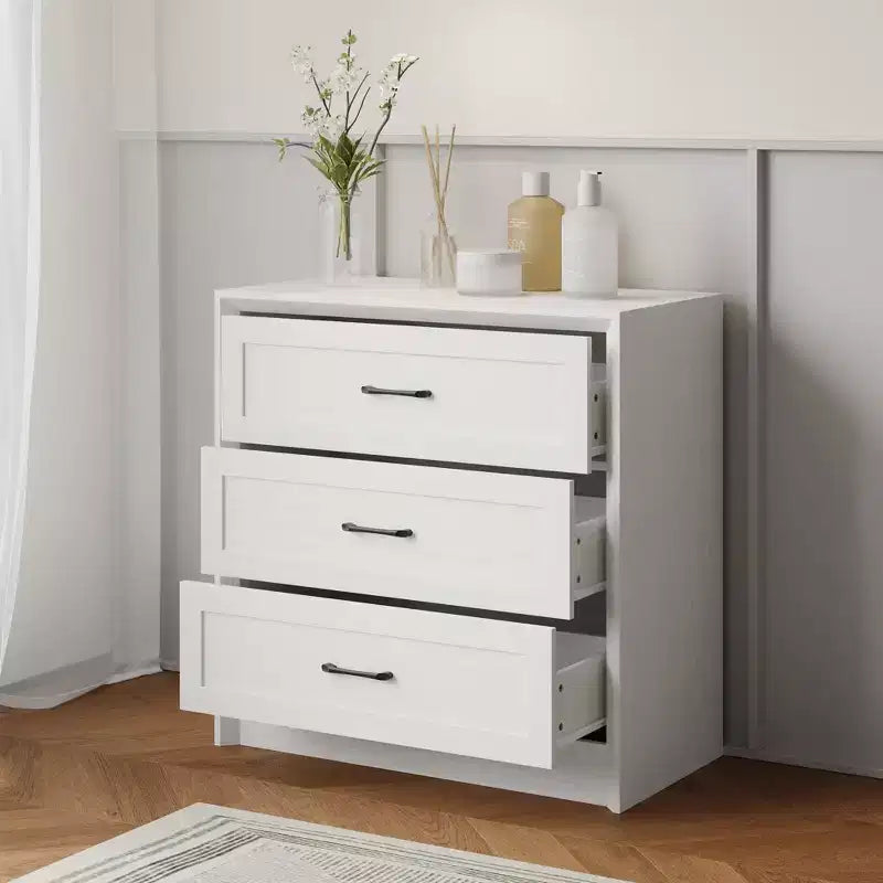 5-Drawer Dresser with Mirror and Jewelry Tray, Bedroom Storage Chest of Drawers