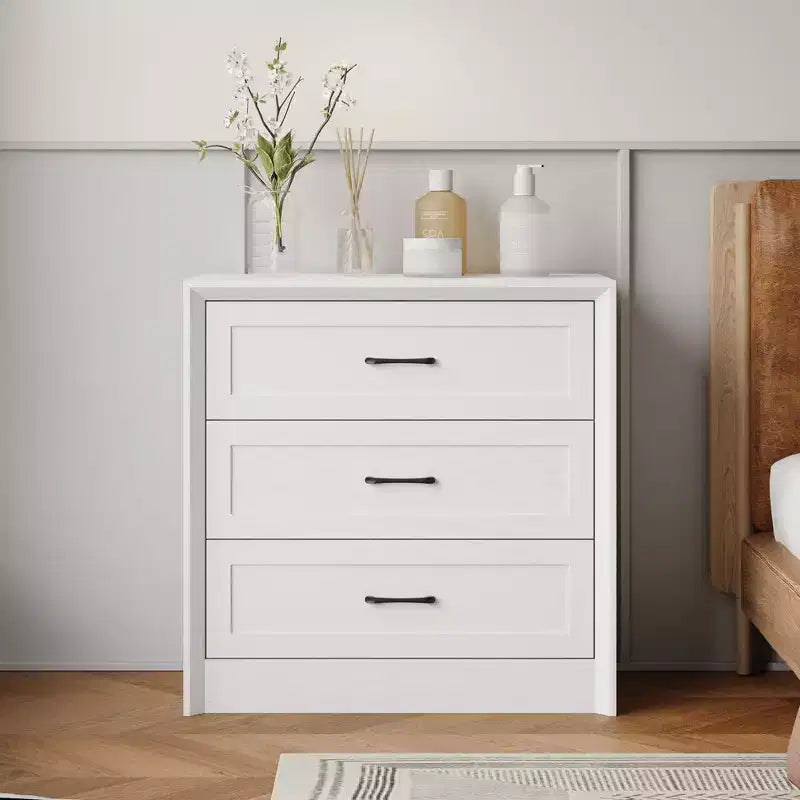 5-Drawer Dresser with Mirror and Jewelry Tray, Bedroom Storage Chest of Drawers