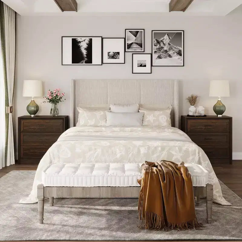 5-Drawer Dresser with Mirror and Jewelry Tray, Bedroom Storage Chest of Drawers