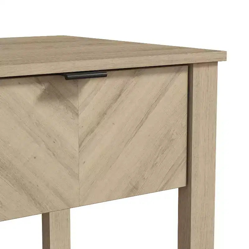 1-Drawer Nightstand with Open Shelf, Compact Bedside Table, 16.5 W x 15.4 D x 23.2 H