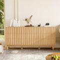 9-Drawer Wooden Dresser, 59-Inch Wide Chest of Drawers for Bedroom, Living Room and Hallway