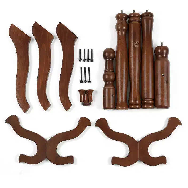 Solid Wood Freestanding Coat Stand with 11 Hooks and Triple Leg Base, 44 lb Capacity