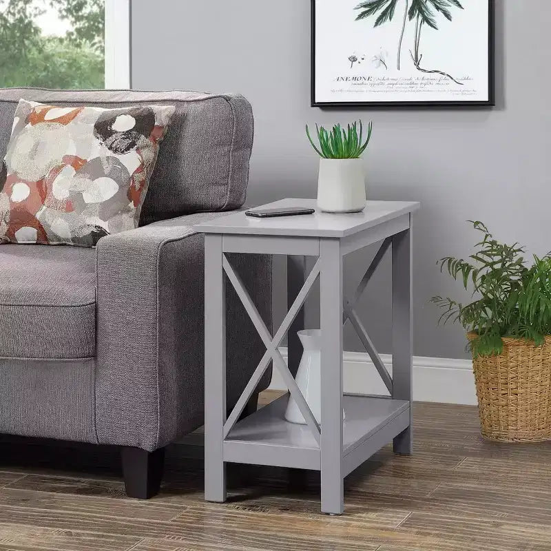 L-Shaped Corner Desk with Storage Shelves and Monitor Stand, Home Office Computer Desk