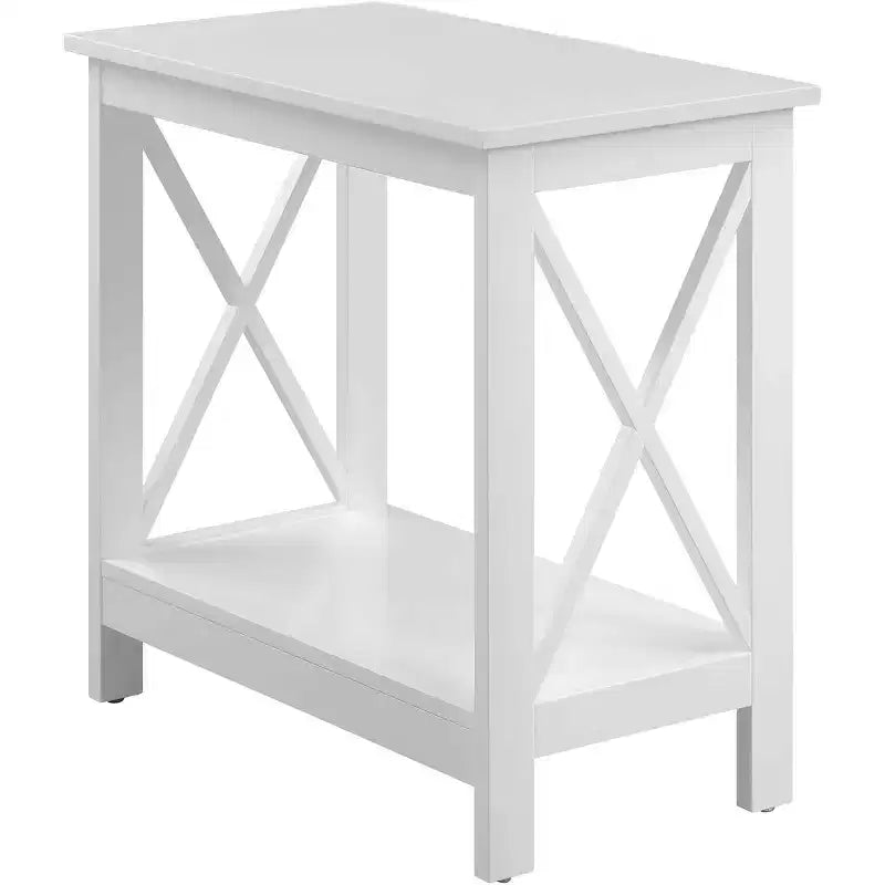 L-Shaped Corner Desk with Storage Shelves and Monitor Stand, Home Office Computer Desk