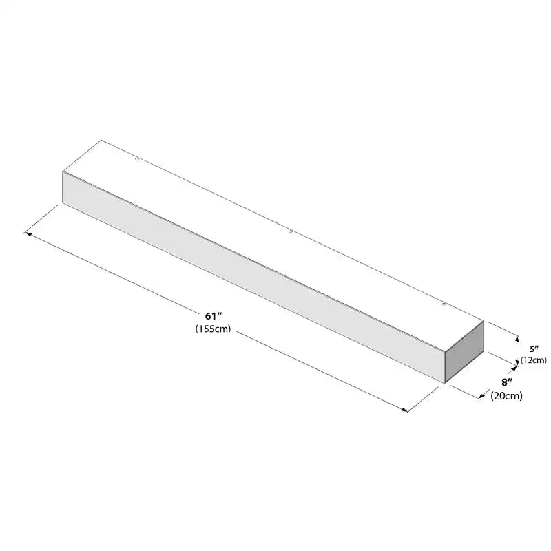 Rustic Floating Shelf/Fire Beam (60in / 1524mm)