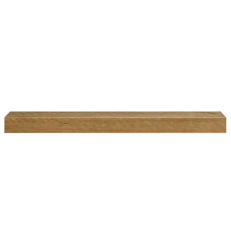72-Inch Rustic Solid Pine Floating Fireplace Mantel Shelf, 60 lbs Capacity