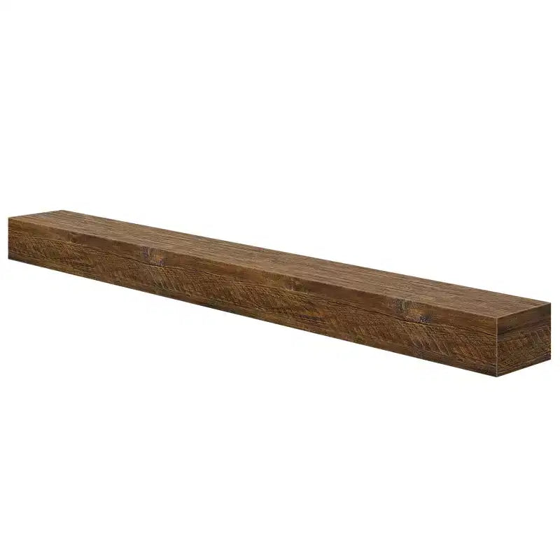 72-Inch Rustic Solid Pine Floating Fireplace Mantel Shelf, 60 lbs Capacity
