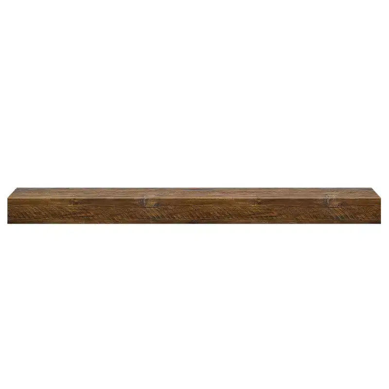 72-Inch Rustic Solid Pine Floating Fireplace Mantel Shelf, 60 lbs Capacity