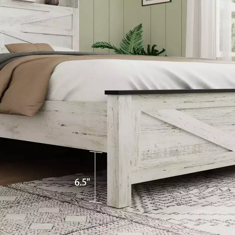 Platform Bed with LED and Charging Station, Hidden Storage and Headboard, Full/Queen/King