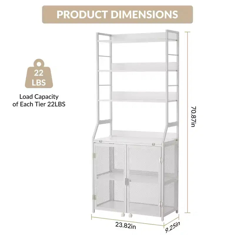 2-in-1 Bookshelf Desk with 6-Shelf Bookcase, Industrial Metal Frame, 70-Inch Floor Standing