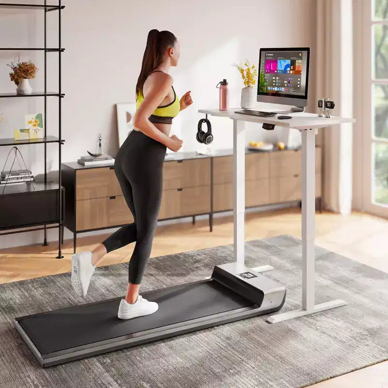 40-Inch Electric Standing Desk with Memory Presets, Height Adjustable Sit-to-Stand, White